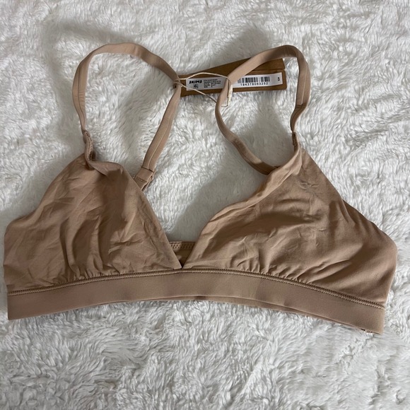 Skims Women's Fits Everybody Triangle Bralette Clay Tan BR-TRI-2024 Small NWT - Picture 3 of 9
